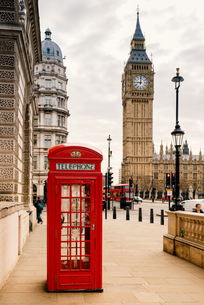 Großbritannien Big Ben Telefonzelle