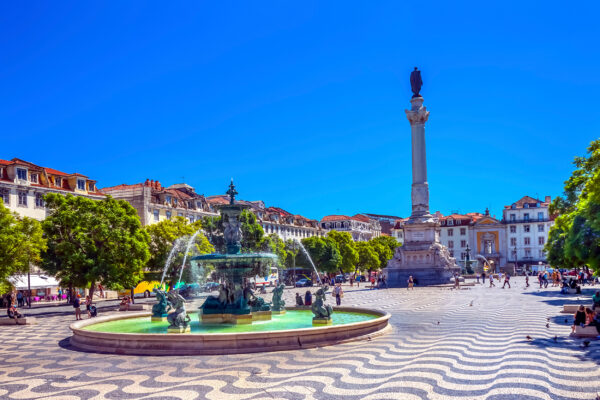 Portugal Lissabon Rossio Platz