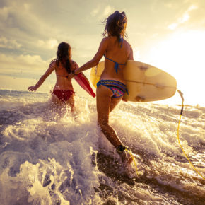 Sri Lanka zwei Surfer