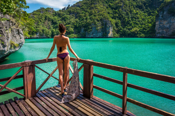 Thailand Koh Samui Emerald Lake Ang Thing Marine Park