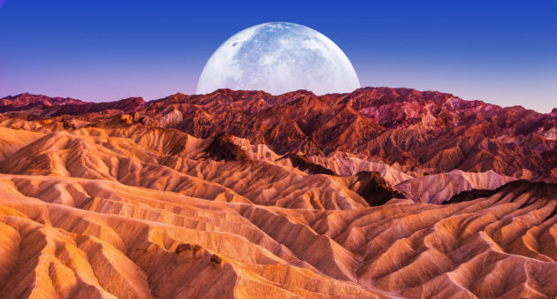 USA Death Valley Mond