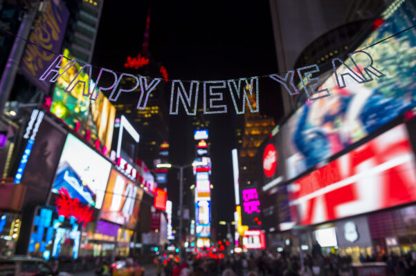 USA New York Times Square Happy New Year
