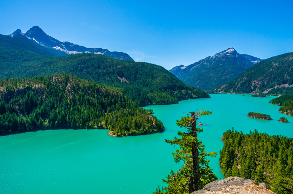 Usa Washington North Cascades Lake Diablo