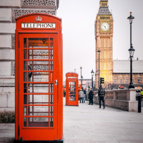 England London Phone Box Big Ben