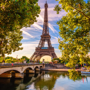 Frankreich Paris Eiffelturm Brücke