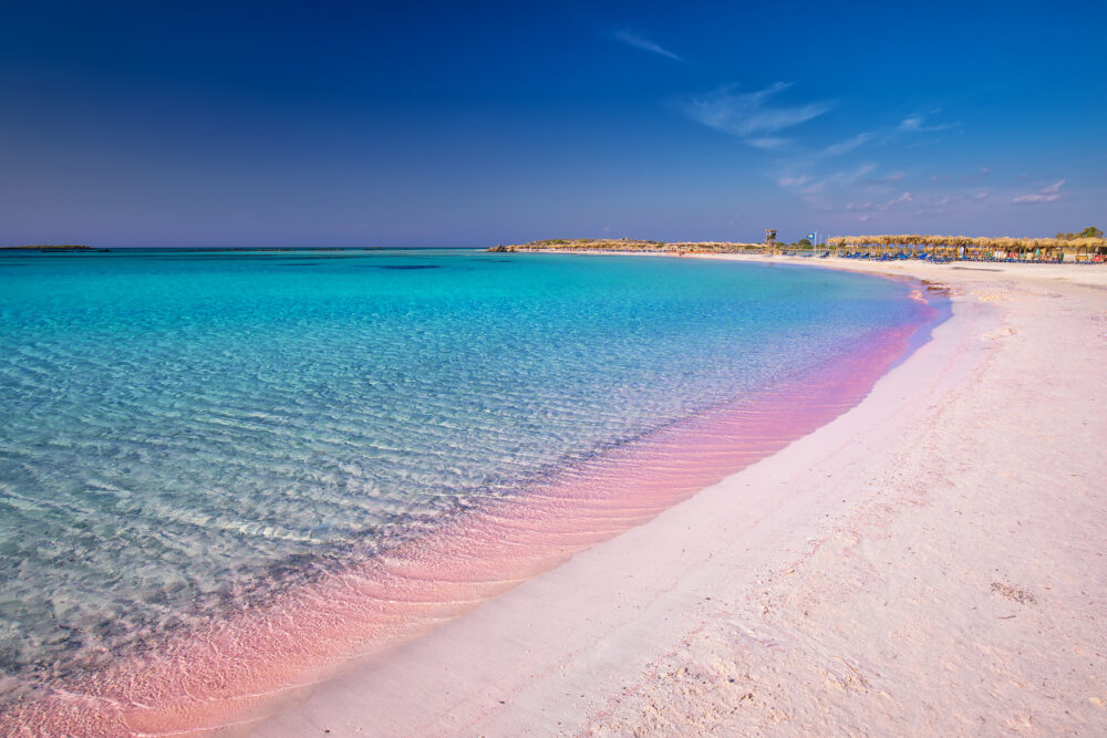 Griechenland Kreta Elafonissi Pinker Strand