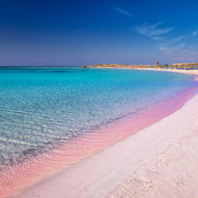 Griechenland Kreta Elafonissi Pinker Strand