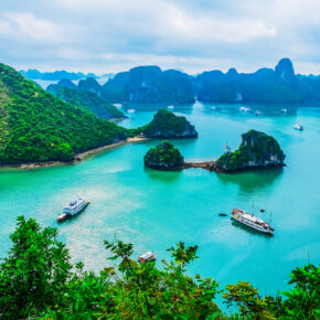 Vietnam Halong Bucht Schiffe