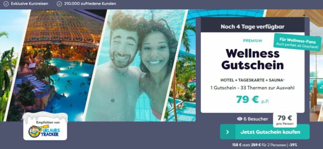 Wellness Gutschein Schnäppchen