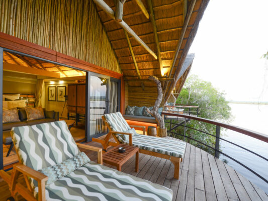 Chobe Water Villas Balkon