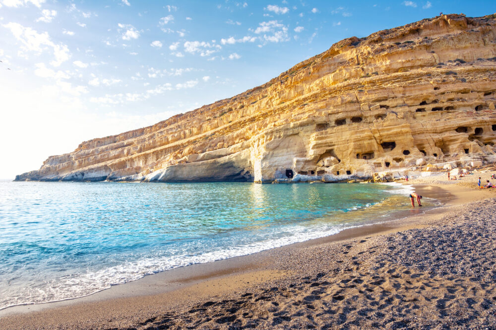 Griechenland Kreta Matala Beach