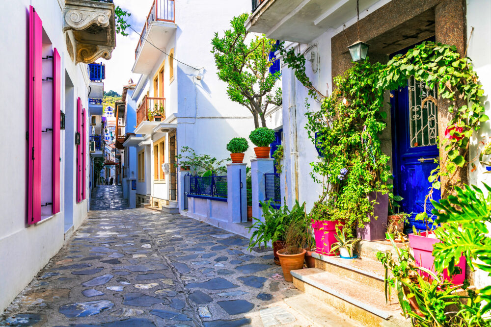 Griechenland Skopelos Gasse