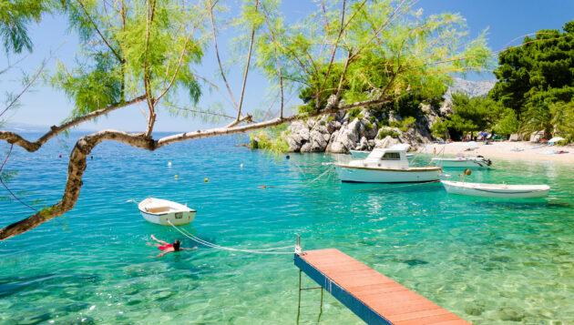 Kroatienv Dalmatia Makarska Riviera Brela