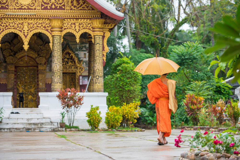 Laos Luang Prabang Monk