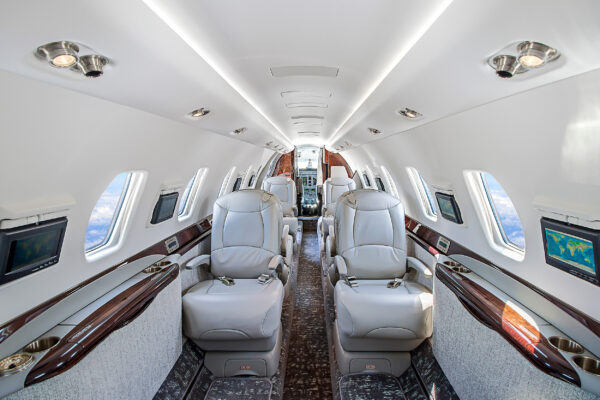 Luxus Privatjet Sitze