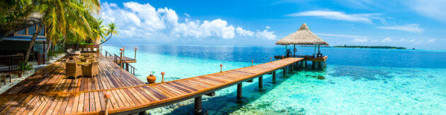 Malediven Wassersteg Panorama