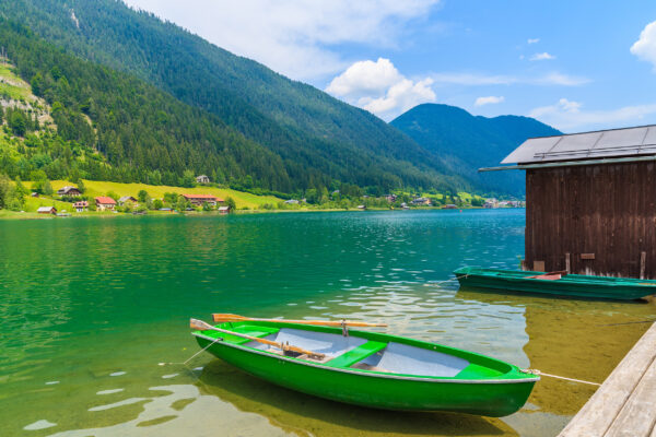 Österreich Weissensee Ruderboot