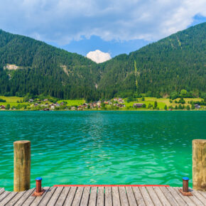 Österreich Weissensee Steg Berge