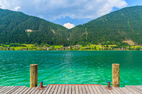 Österreich Weissensee Steg Berge