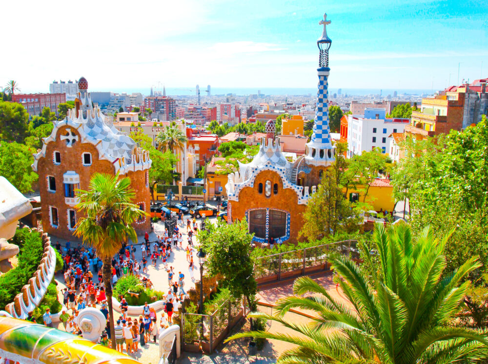 Spanien Barcelona Antoni Gaudi Park Guell