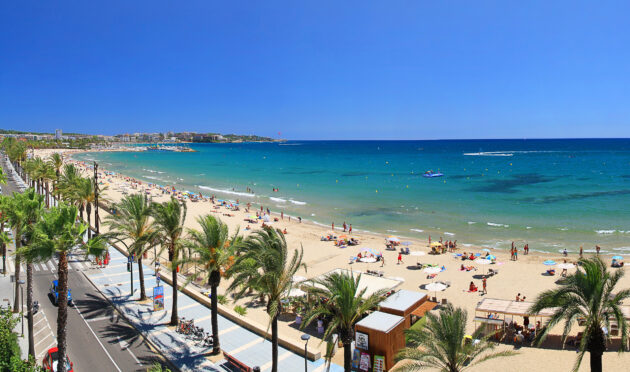 Spanien Barcelona Beach Overview