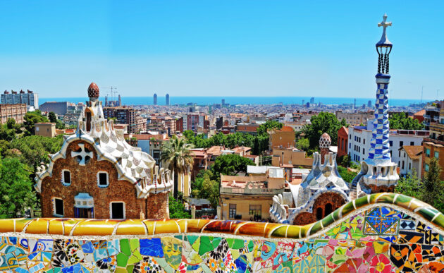 Spanien Barcelona Park Guell-farben