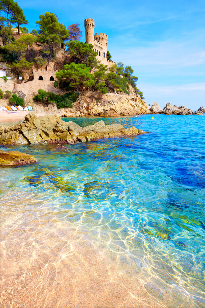 Spanien Katalonien Lloret de Mar Bastell Plaja Sa Caleta