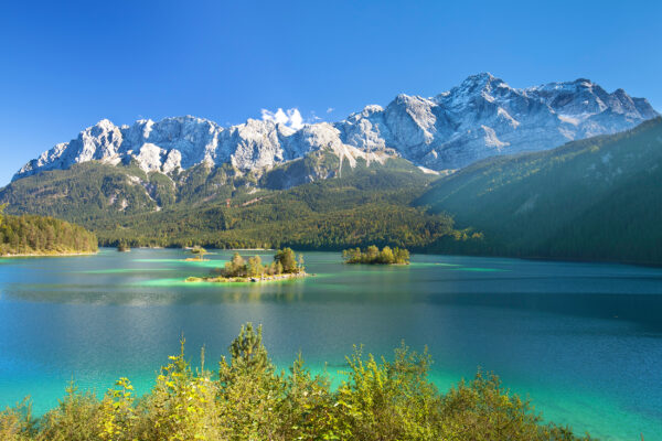 Deutschland Bayern Eibsee Overview