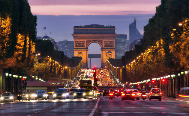 Frankreich Paris Champs Elysees Lichter