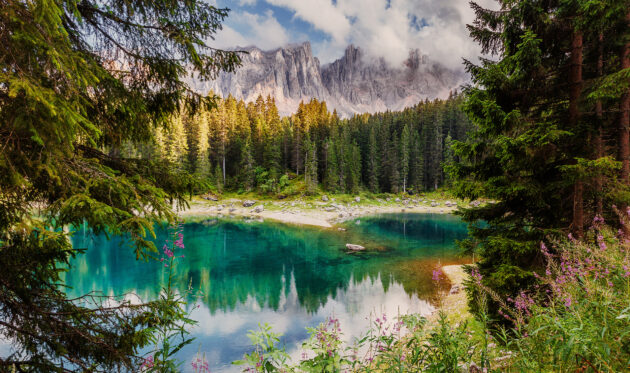 Italien Südtirol Karersee