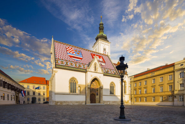 Kroatien Zagreb St. Markus Kathedrale