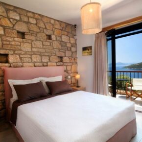 Lefkada Villa Agapi Schlafzimmer