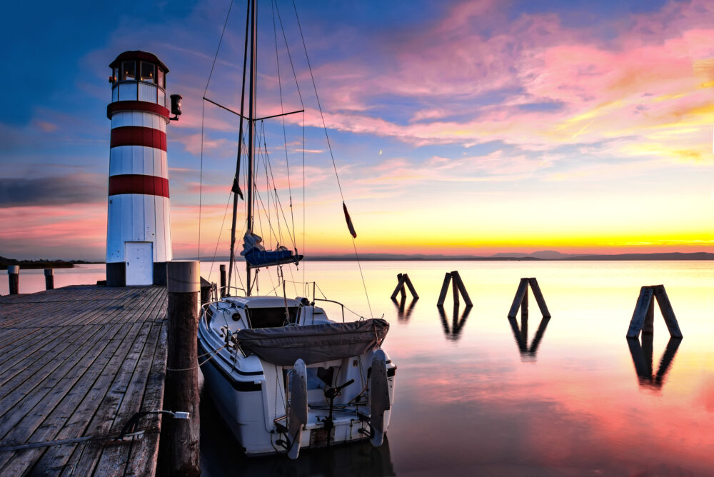 Österreich Burgenland Leuchtturm