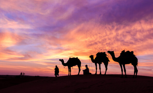 Oman Safari Sonnenuntergang