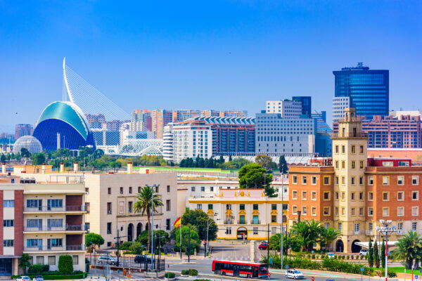 Spanien Valencia Skyline