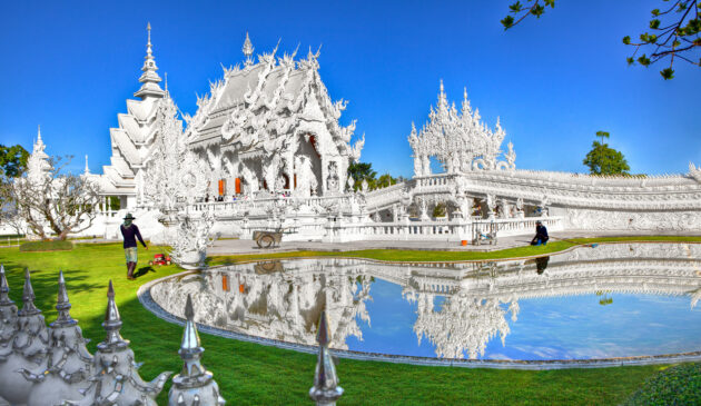 Thailand Chiang Rai Weißer Tempel