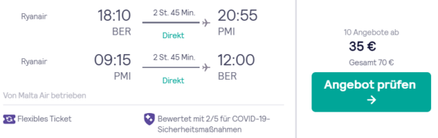 Flug Berlin Palma