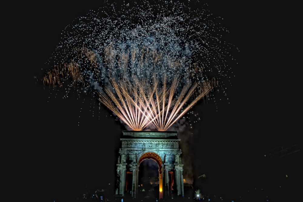 Frankreich Paris Arc de Triomphe Silvester