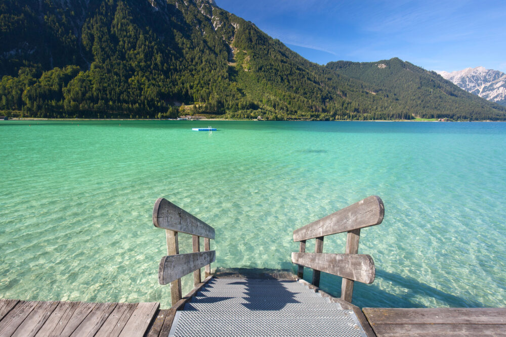 Oesterreich Tirol Achensee Holztreppe