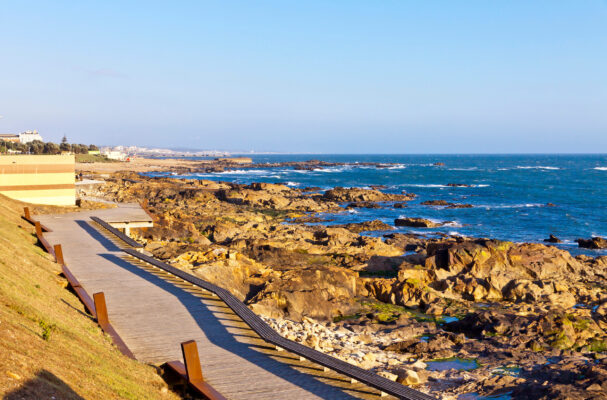 Portugal Matosinhos StrandFelsen