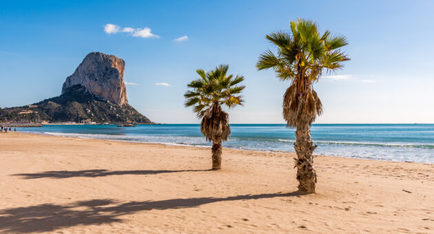 Spanien Costa Blanca Calpe Strand