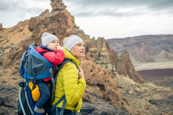 Spanien Teneriffa Wandern Mutter Baby