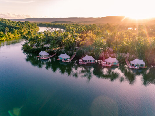 4 River Floating Lodge von oben