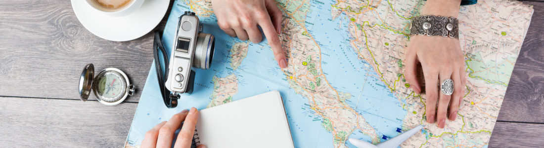 Weltkarte Reisen Urlaub planen Panorama Neu 1100