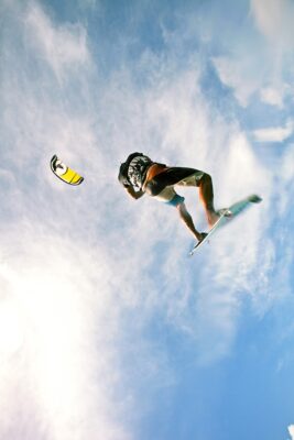 Curacao Surfen Kitesurfing Mann