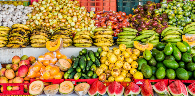 Curacao Tropischer Markt Früchte