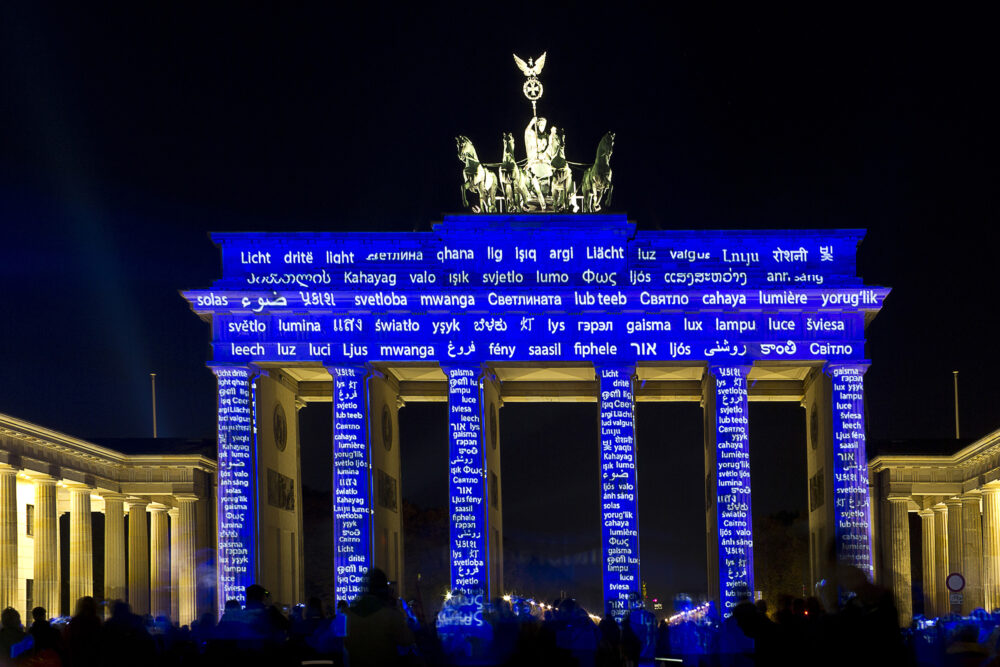 Deutschland Berlin Brandenburger Tor Festival of Lights