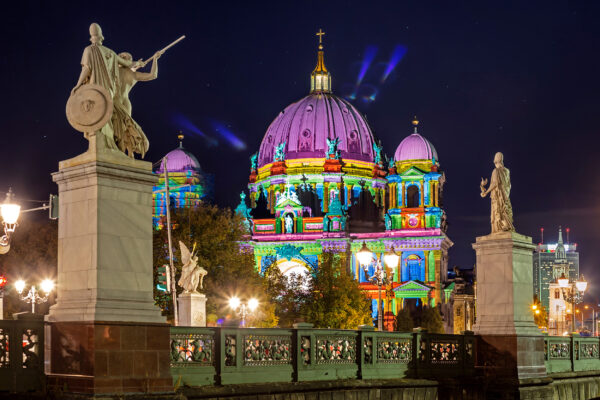 Deutschland Berlin Festival of Lights Downtown