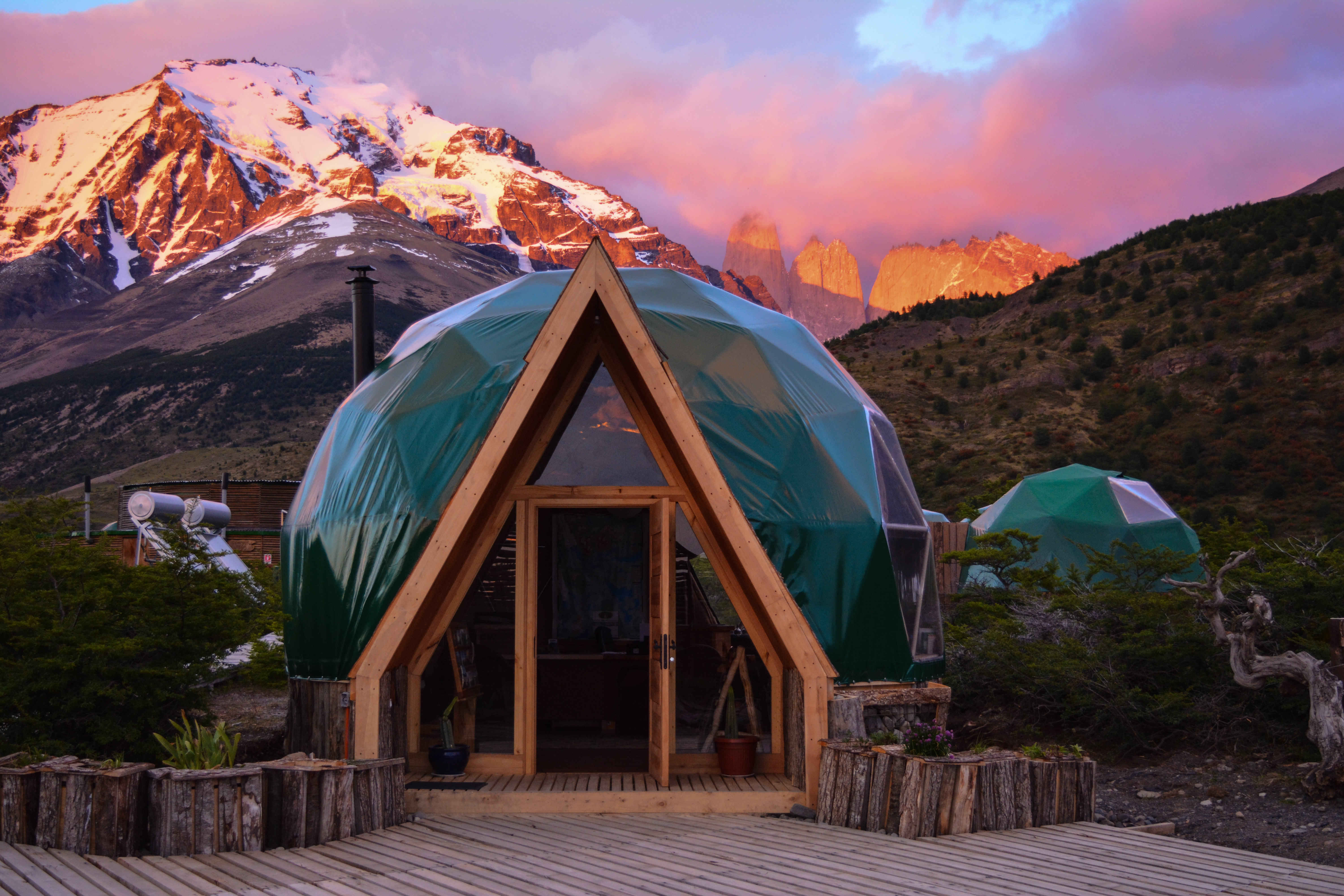 Беседка в горах. ECOCAMP Patagonia Чили. Глэмпинг ECOCAMP Patagonia. Глэмпингecocamppatagonia, Чили. Глэмпинг Алтай.