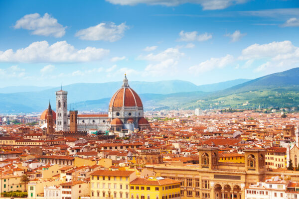 Italien Florenz von oben
